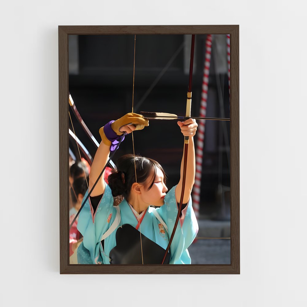 ap-kyudo japanese archery-3 cadre Bois foncé