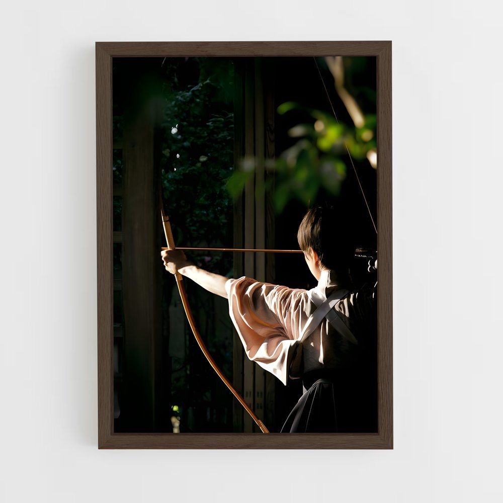 ap-kyudo japanese archery-7 cadre Bois foncé