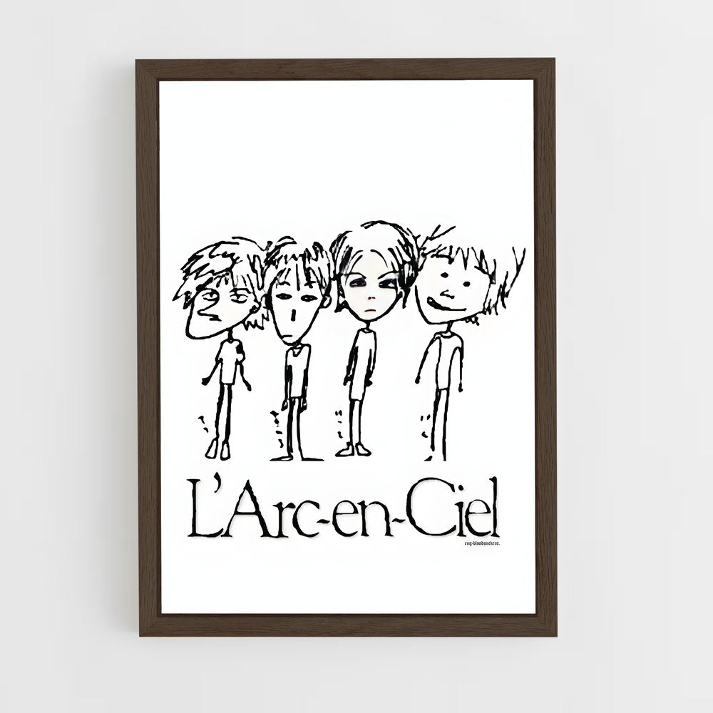 ap-l'arc en ciel-1 cadre Bois foncé