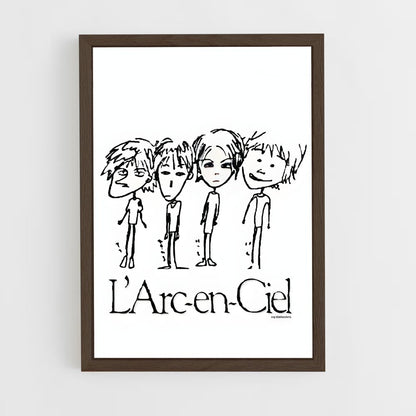 ap-l'arc en ciel-1 cadre Bois foncé