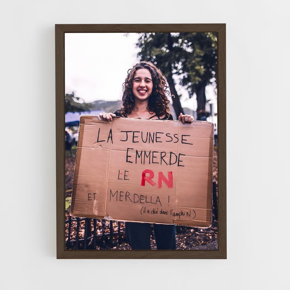 ap-la france insoumise-3 cadre Bois foncé