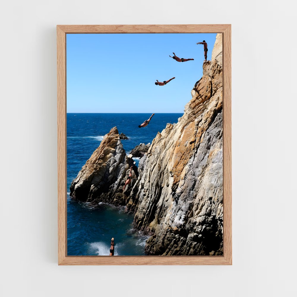 ap-la quebrada acapulco-3 cadre Bois clair