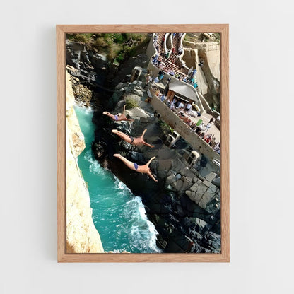 ap-la quebrada acapulco-4 cadre Bois clair