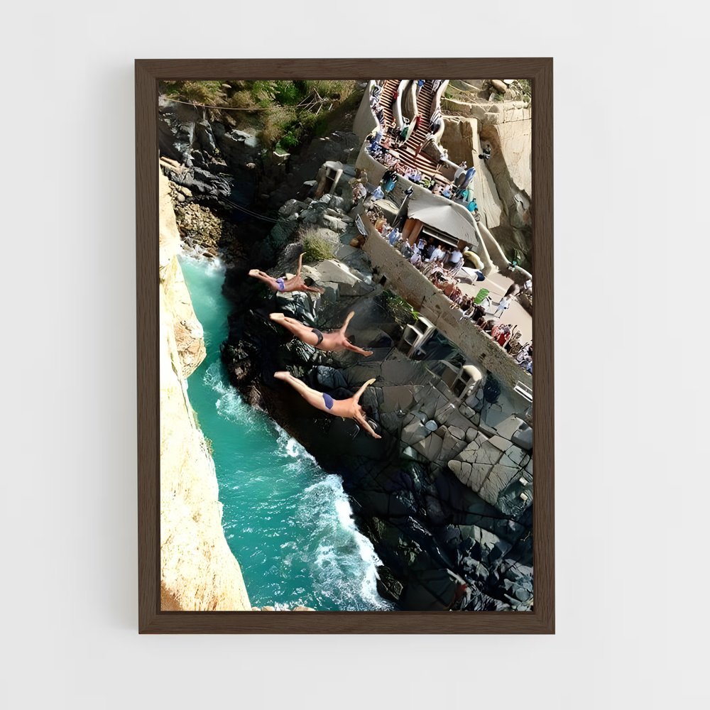 ap-la quebrada acapulco-4 cadre Bois foncé