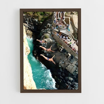 ap-la quebrada acapulco-4 cadre Bois foncé