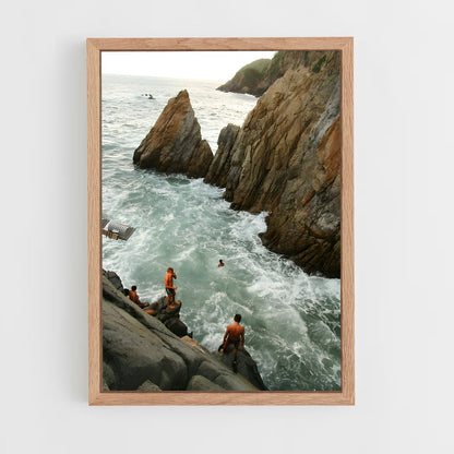 ap-la quebrada acapulco-7 cadre Bois clair