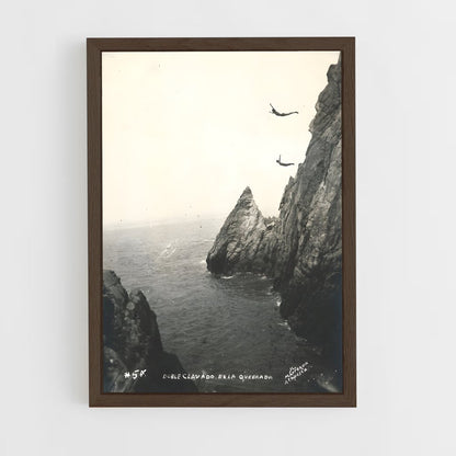 ap-la quebrada acapulco-8 cadre Bois foncé