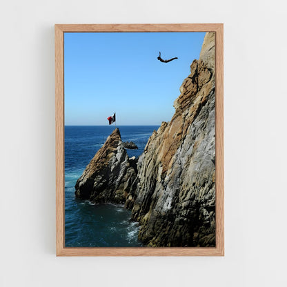ap-la quebrada acapulco-9 cadre Bois clair