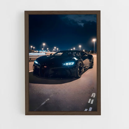 ap-la voiture noire-1 cadre Bois foncé