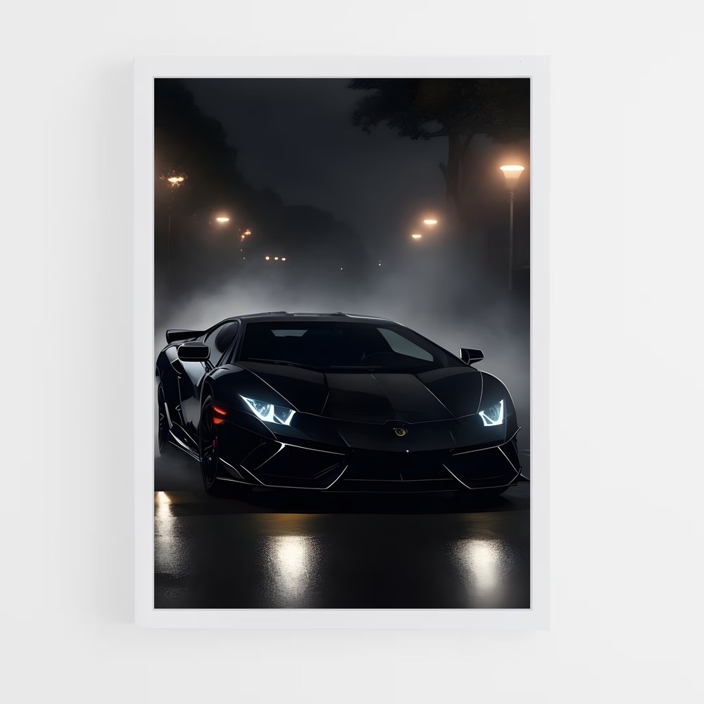ap-la voiture noire-4 cadre Blanc