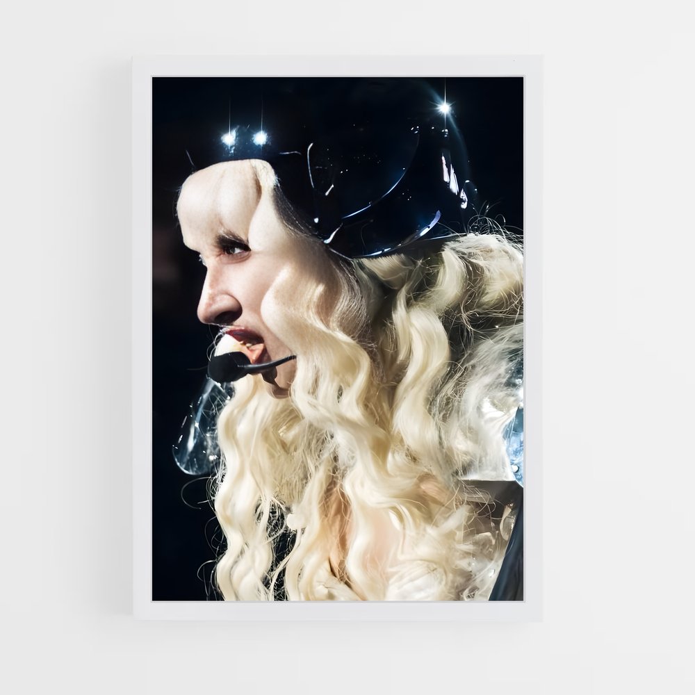 ap-lady gaga-6 cadre Blanc