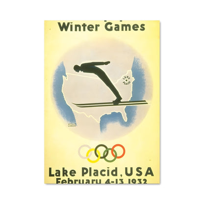 Poster Olympiades de Glace 1932