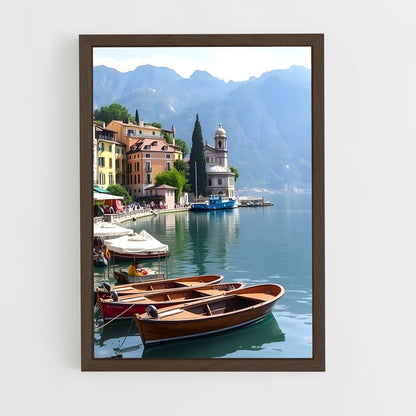 ap-lake como-4 cadre Bois foncé