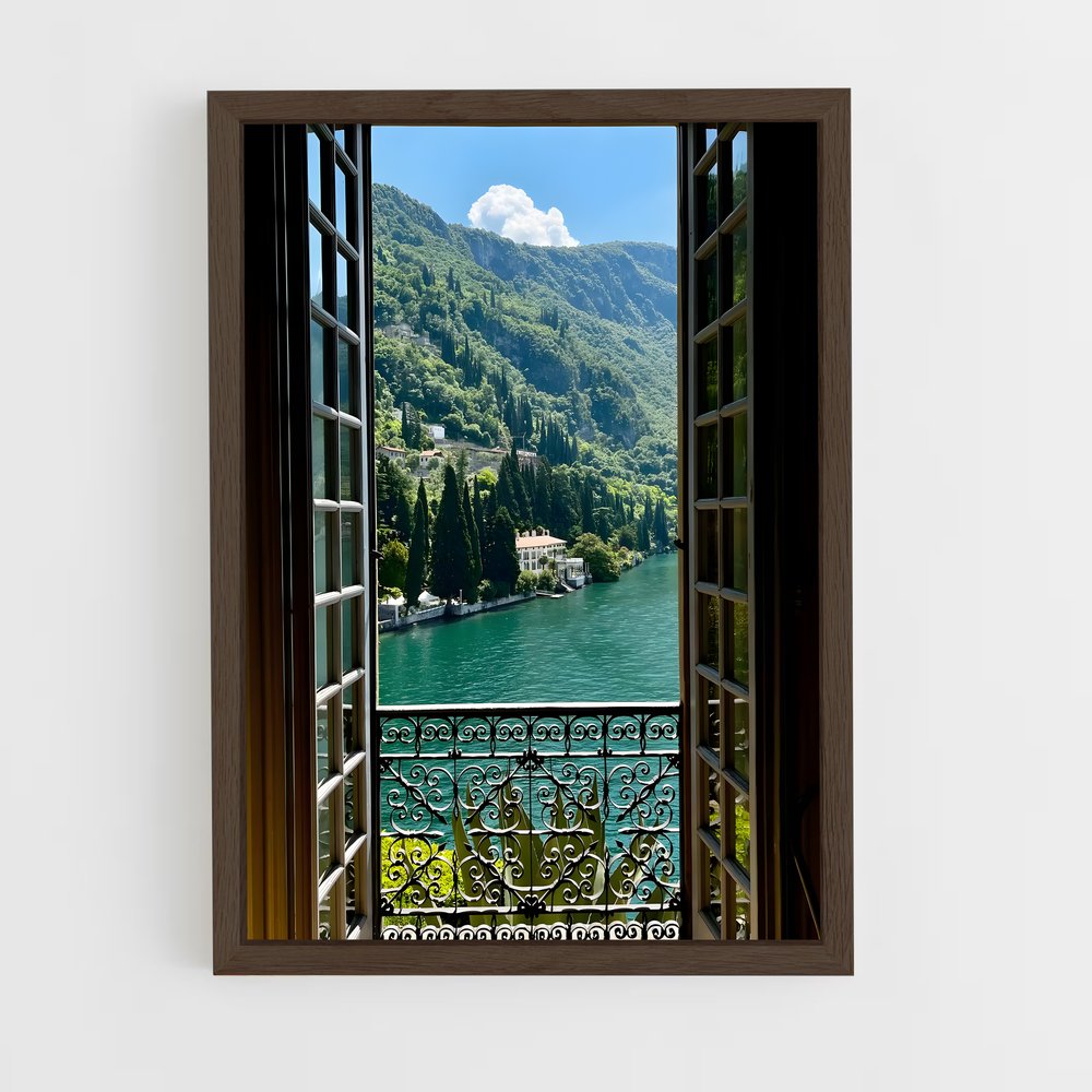 ap-lake como-8 cadre Bois foncé