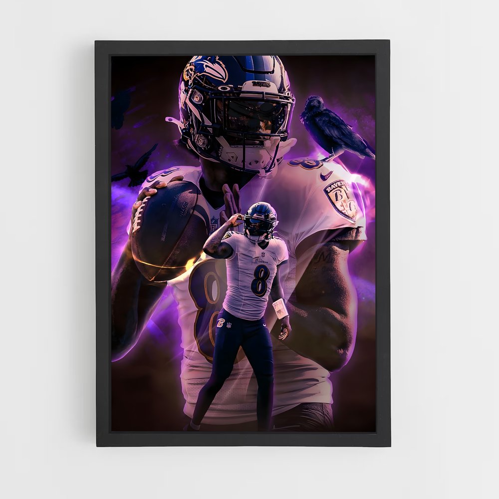 ap-lamar jackson-7 cadre Noir
