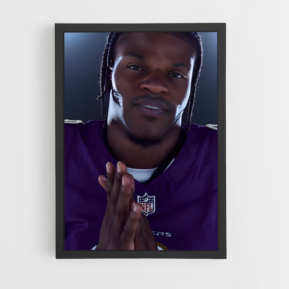 ap-lamar jackson-8 cadre Noir