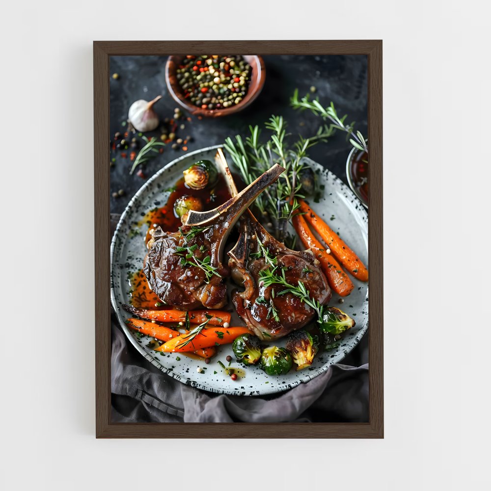 ap-lamb-7 cadre Bois foncé
