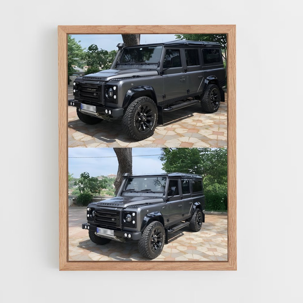ap-land rover defender-2 cadre Bois clair