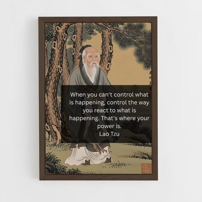 ap-lao tzu-3 cadre Bois foncé