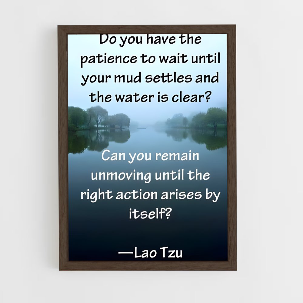 ap-lao tzu-7 cadre Bois foncé
