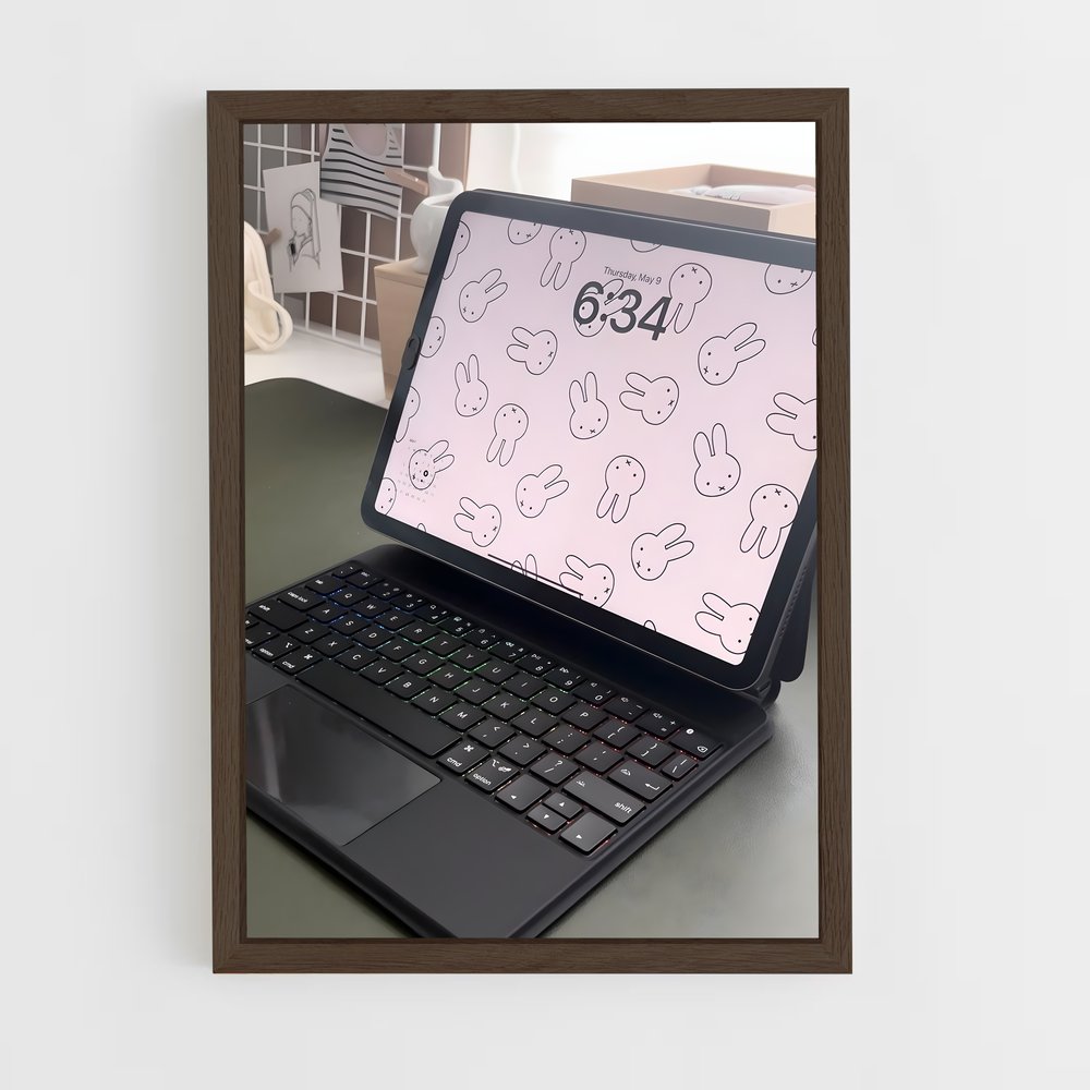 ap-laptop-4 cadre Bois foncé