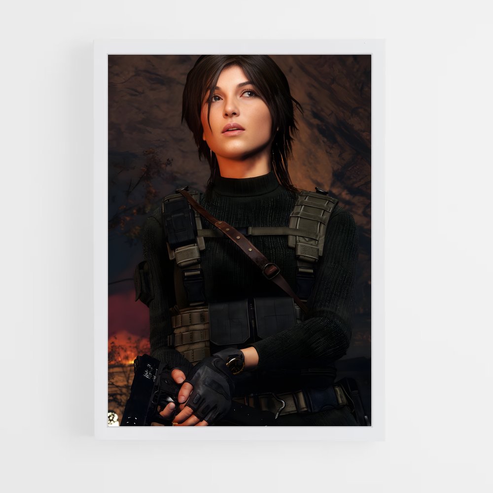 ap-lara croft-8 cadre Blanc