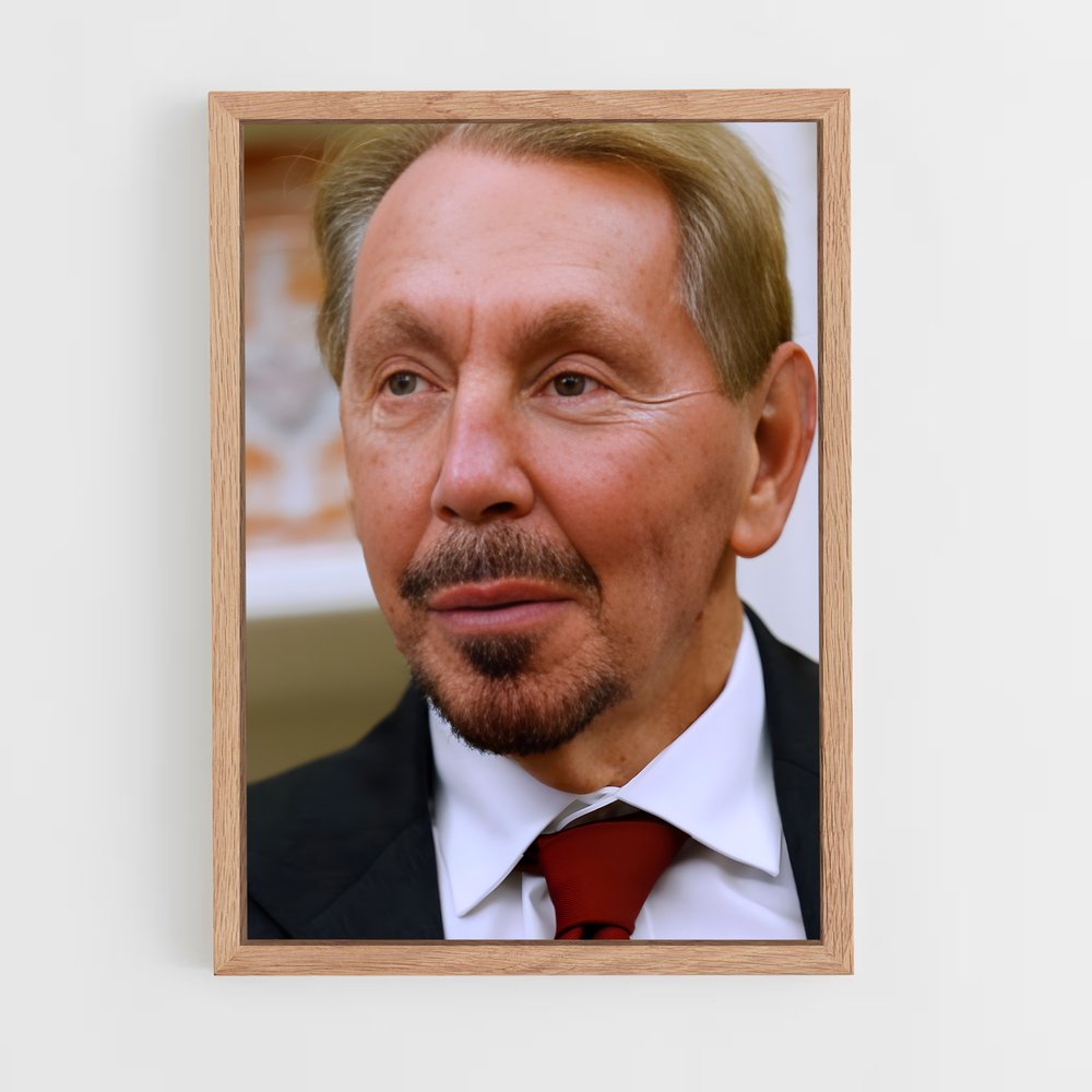 ap-larry ellison-2 cadre Bois clair