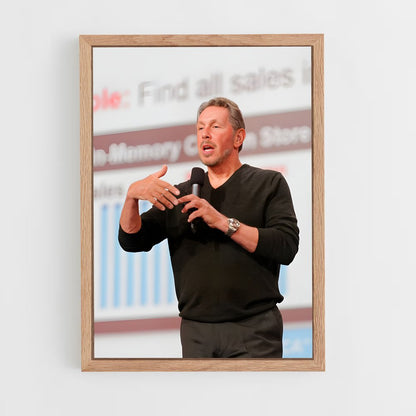 ap-larry ellison-3 cadre Bois clair