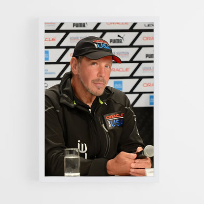 ap-larry ellison-4 cadre Blanc