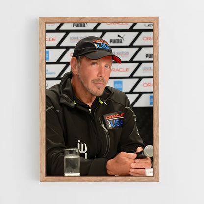 ap-larry ellison-4 cadre Bois clair