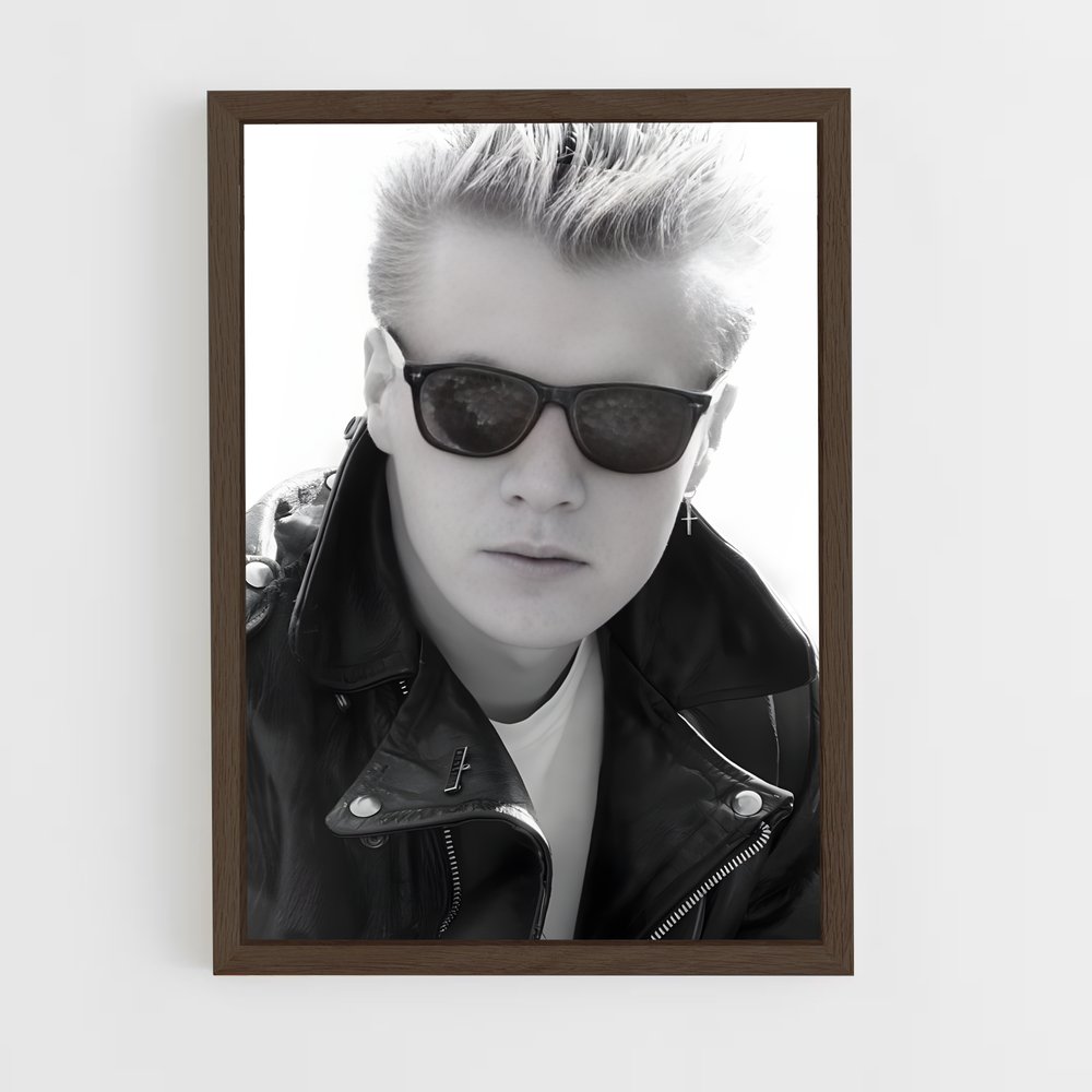 ap-larry mullen jr-10 cadre Bois foncé