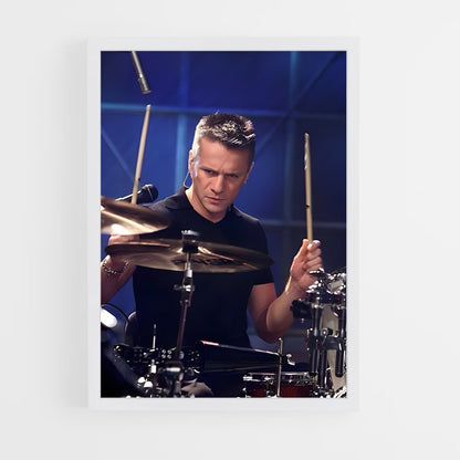 ap-larry mullen jr-7 cadre Blanc