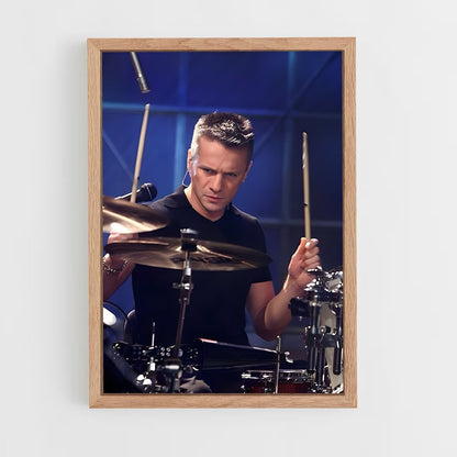 ap-larry mullen jr-7 cadre Bois clair