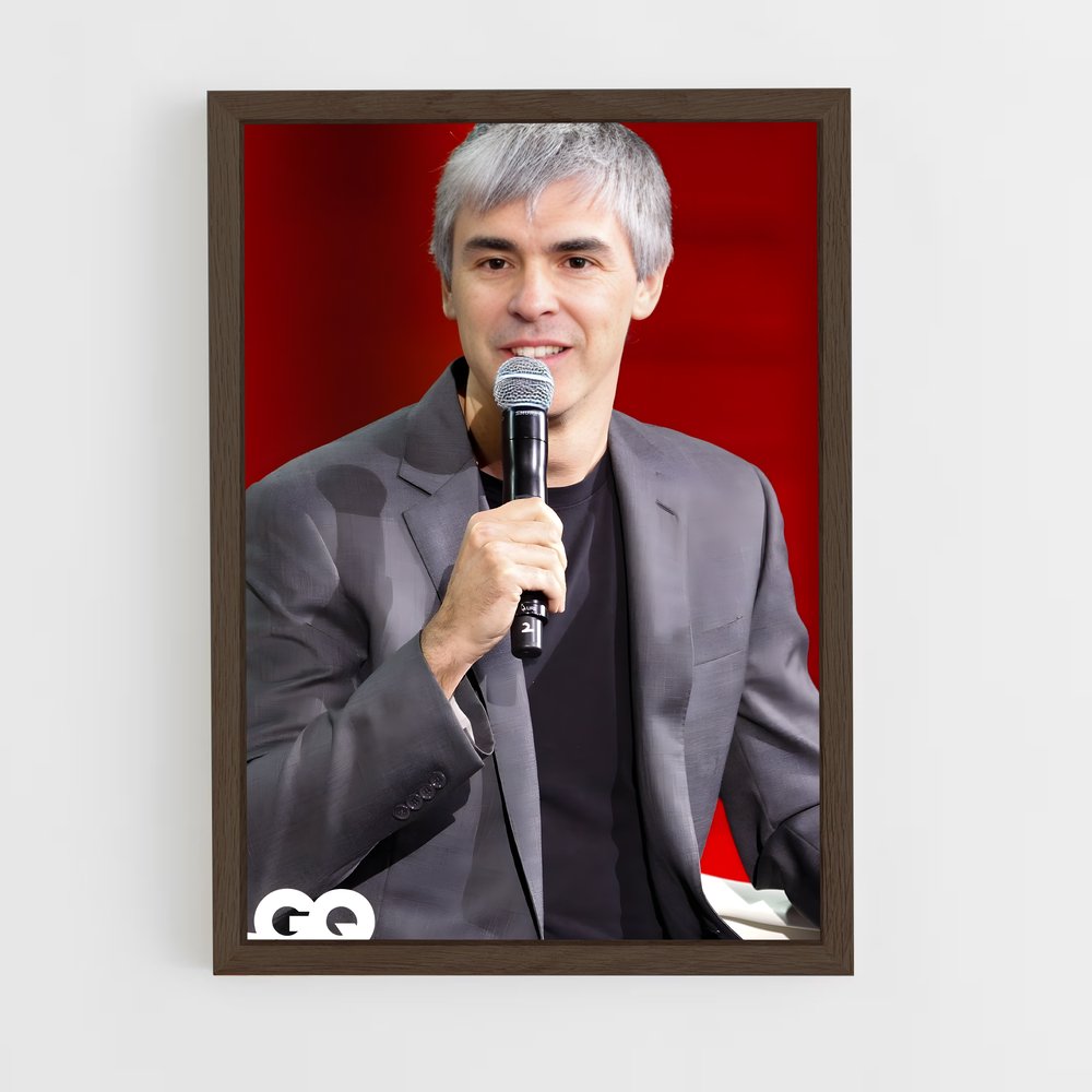 ap-larry page-1 cadre Bois foncé