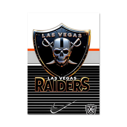 Poster Black & Silver Raiders