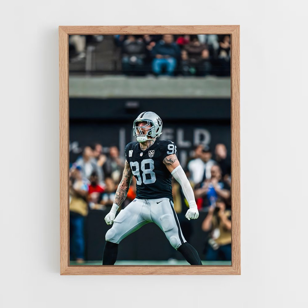 ap-las vegas raiders-1 cadre Bois clair