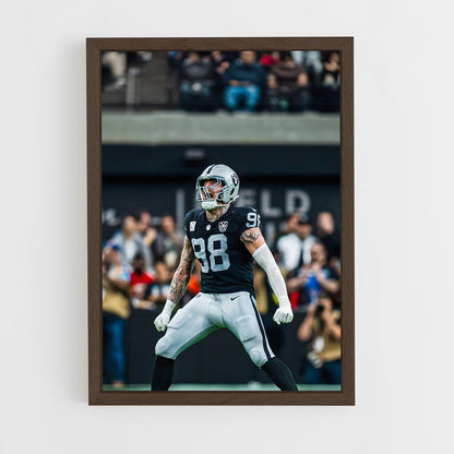 ap-las vegas raiders-1 cadre Bois foncé