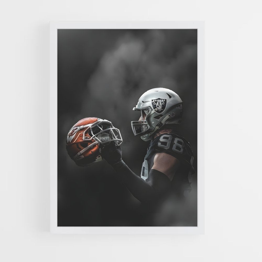 ap-las vegas raiders-4 cadre Blanc