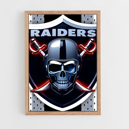 ap-las vegas raiders-5 cadre Bois clair