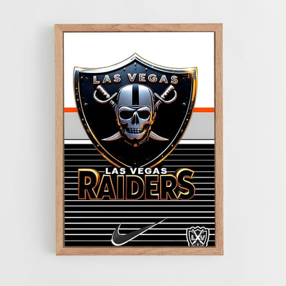 ap-las vegas raiders-6 cadre Bois clair