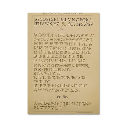 Poster Manuscrit Sacré