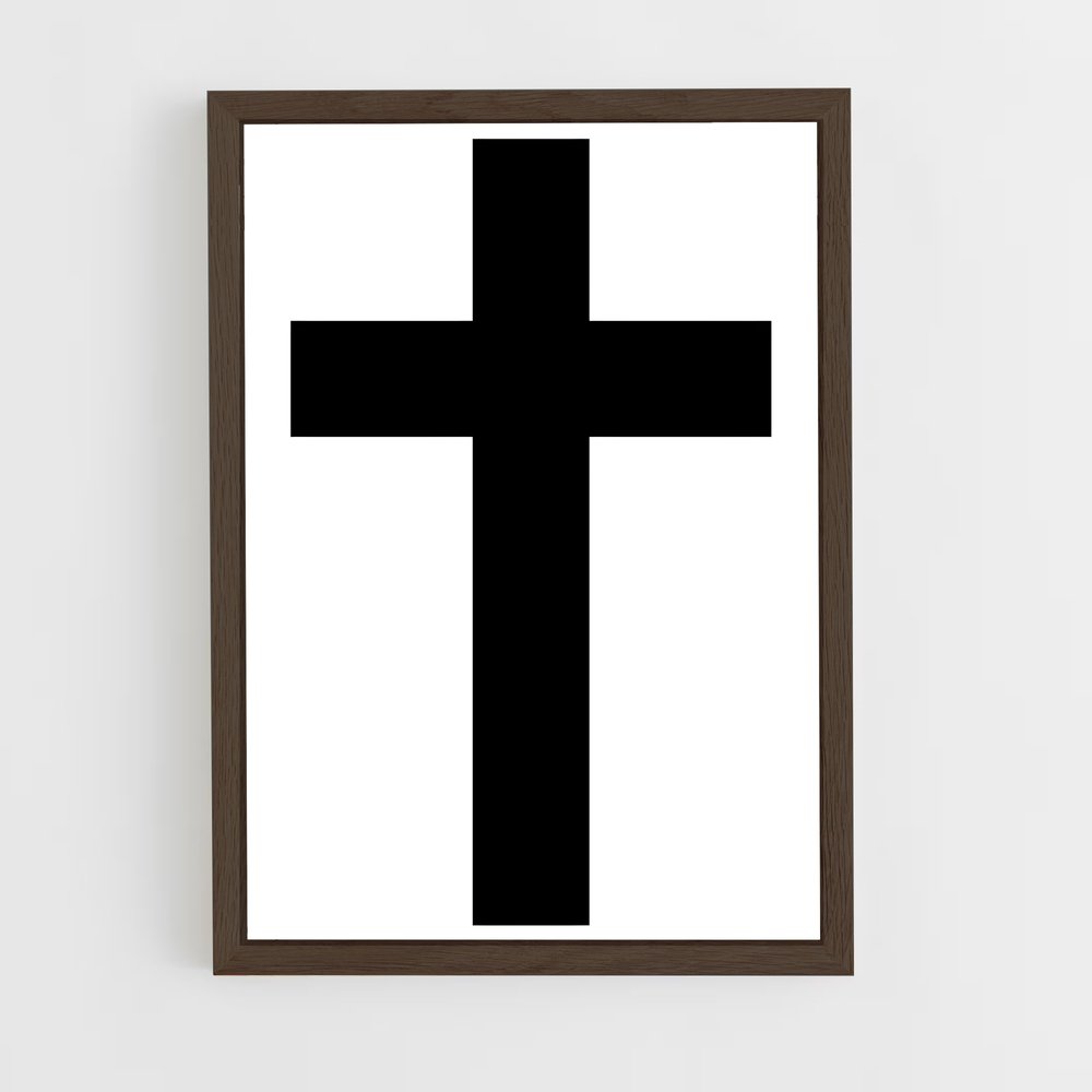 ap-latin cross-1 cadre Bois foncé