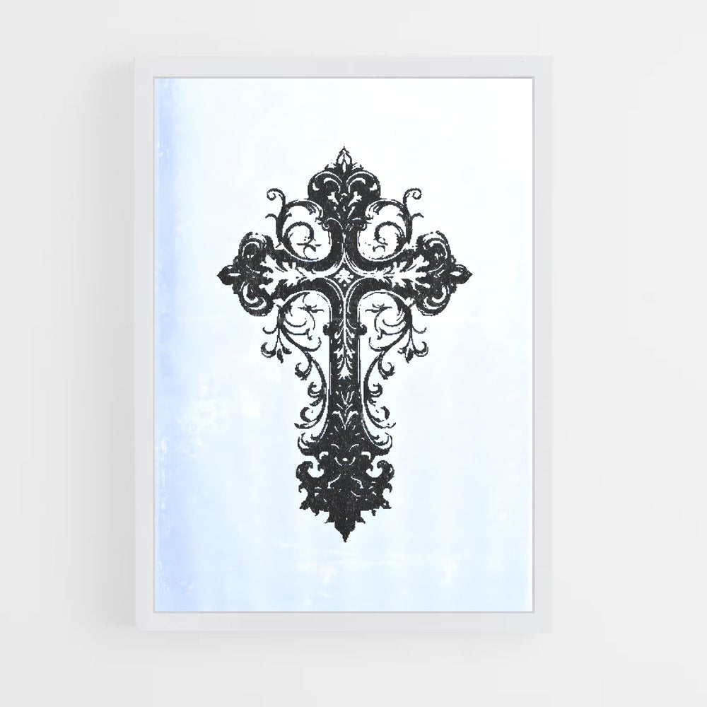 ap-latin cross-2 cadre Blanc