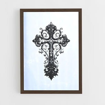 ap-latin cross-2 cadre Bois foncé