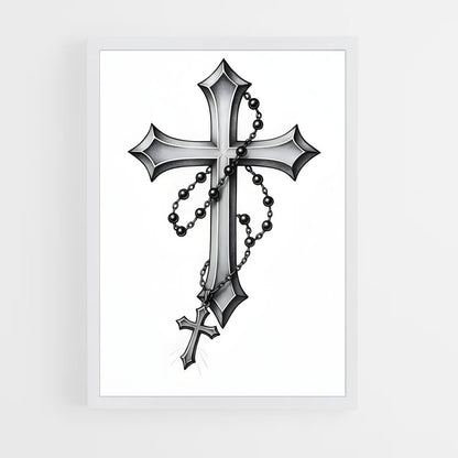 ap-latin cross-5 cadre Blanc