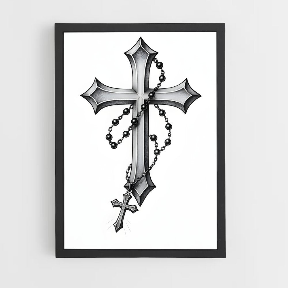 ap-latin cross-5 cadre Noir