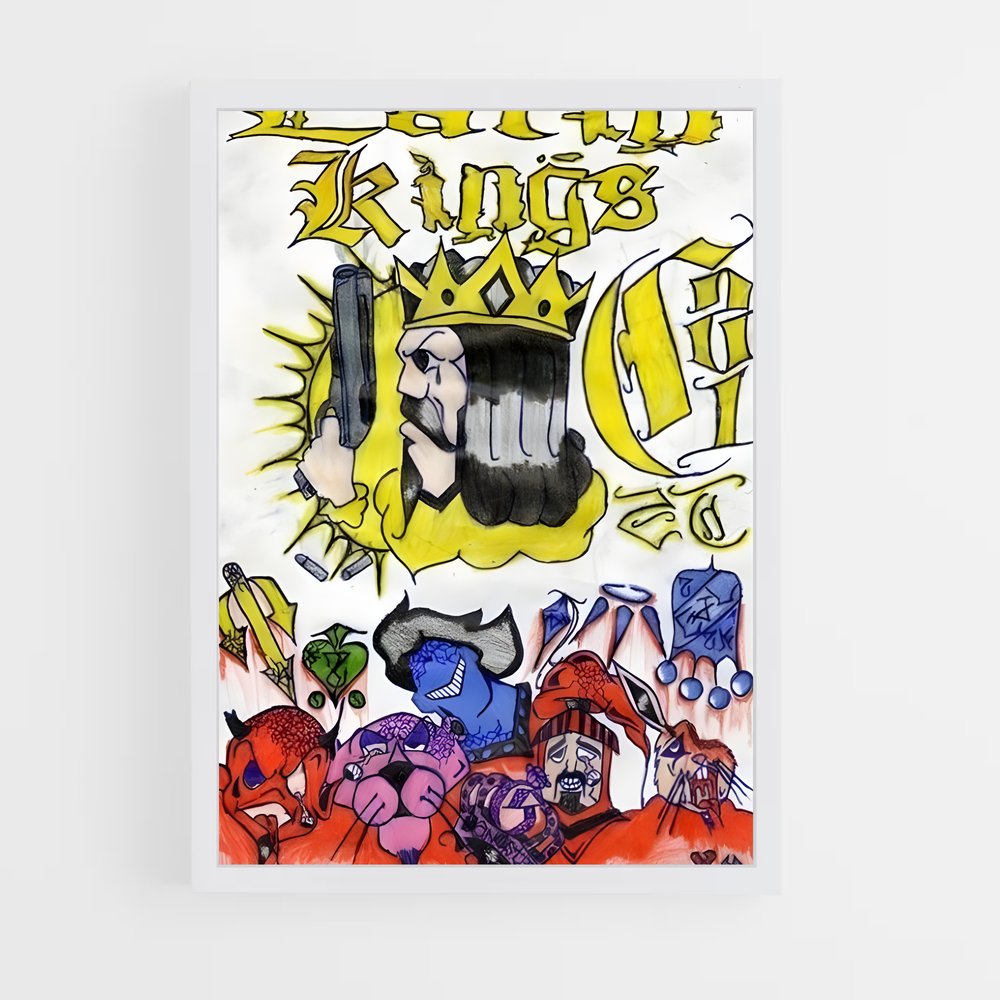 ap-latin kings-2 cadre Blanc