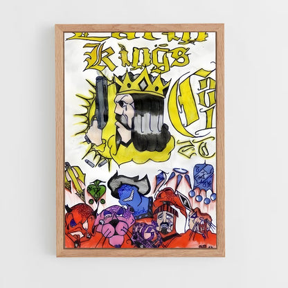 ap-latin kings-2 cadre Bois clair