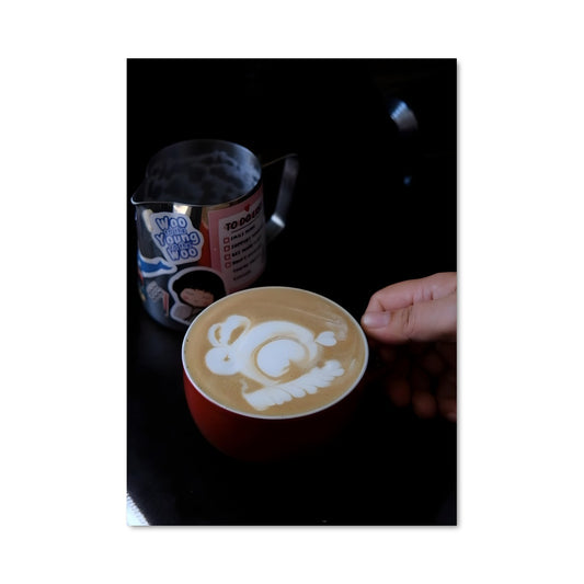 Poster Latte Art Élevé