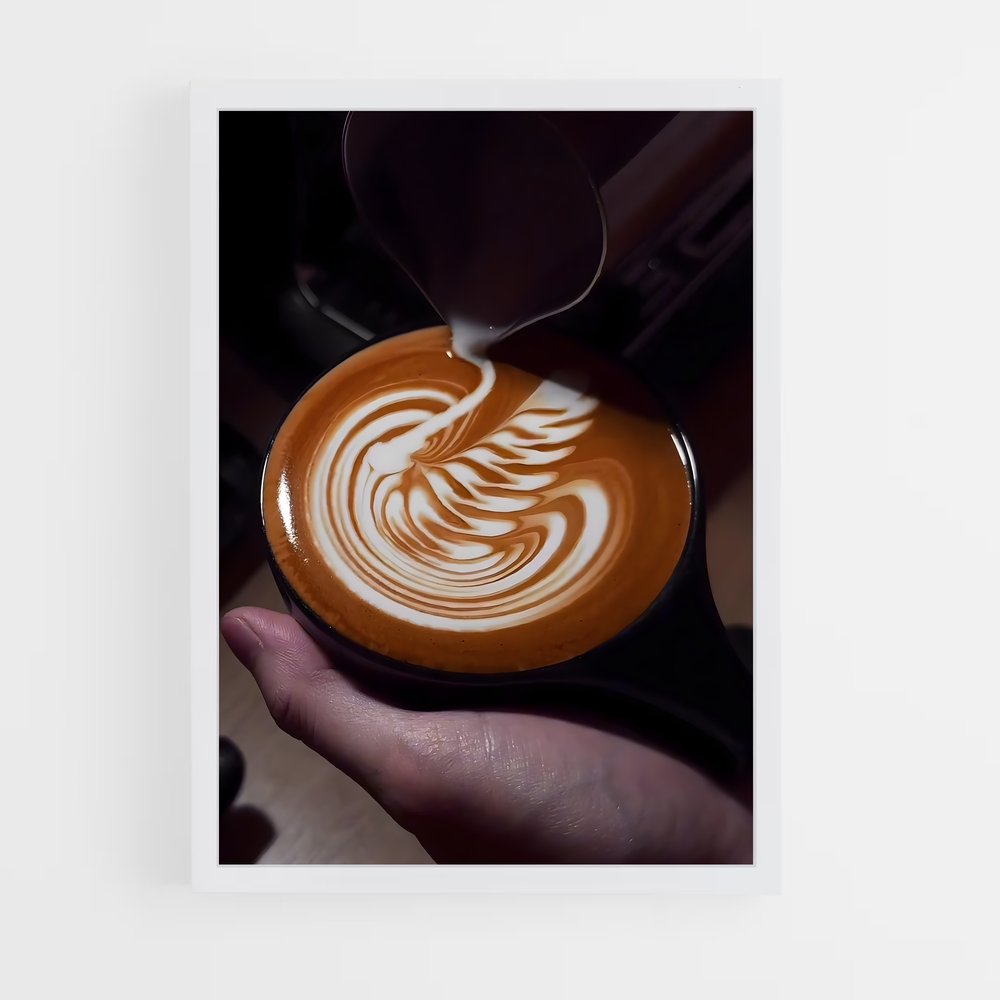 ap-latte art-2 cadre Blanc